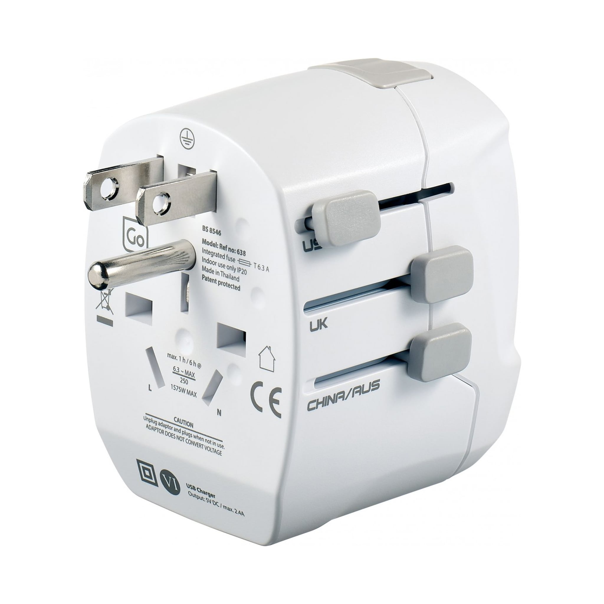 Adaptateur de prise USB UK, prise UK, universel vers prise UK Adaptateur de prise USB UK, prise UK, universel vers prise UK