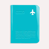 Charger l&#39;image dans la galerie, Happy Flight Family Passport Cover Bleu de ALIFE DESIGN est un porte-passeports qui peut contenir jusqu&#39;à 4 documents. Un accessoire de voyage indispensable et une belle idée cadeau pour les voyageurs.