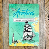 Charger l&#39;image dans la galerie, Ce Carnet de Navigation conçu par Aventura Edition est dédié à tous les passionnés qui aiment naviguer en mer et explorer le monde depuis les océans.