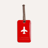 Charger l&#39;image dans la galerie, Happy Flight Squared Luggage Tag Rouge est une étiquette bagage colorée et super pratique de ALIFE DESIGN. Avec ses couleurs vibrantes, repérez votre valise en un clin d&#39;oeil. Une belle idée cadeau pour vos amis voyageurs.