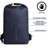 Charger l&#39;image dans la galerie, Découvrez la nouvelle génération de sacs à dos antivol avec le sac Urban Lite Bleu de XD DESIGN. Poches protégées par RFID. Volume flexible et cadenas de sécurité intégré. 